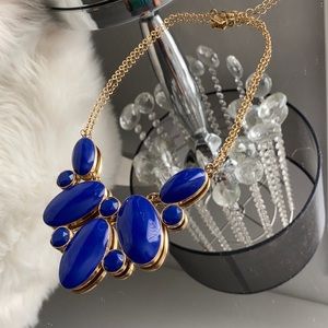 Kate Spade blue bib statement necklace